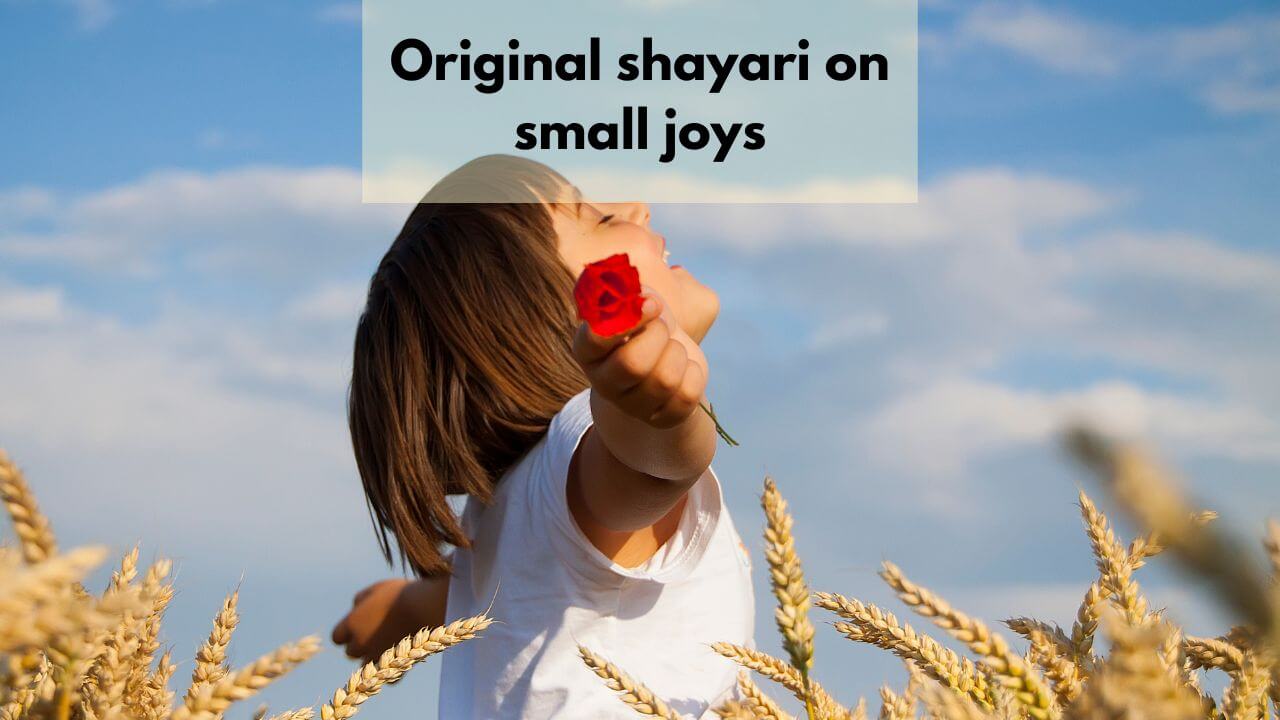 original shayari on small joys