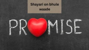 shayari on bhule waade