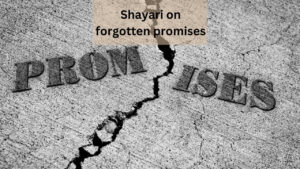 shayari on forgotten promises