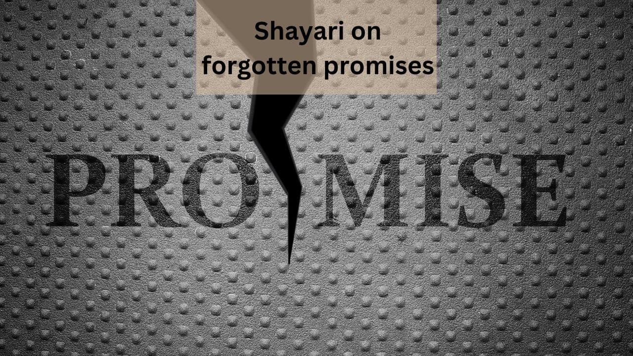 shayari on forgotten promises