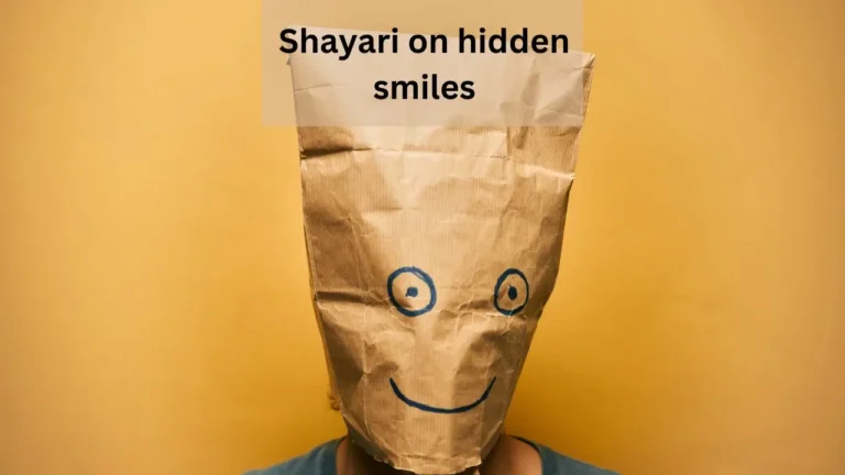 shayari on hidden smiles